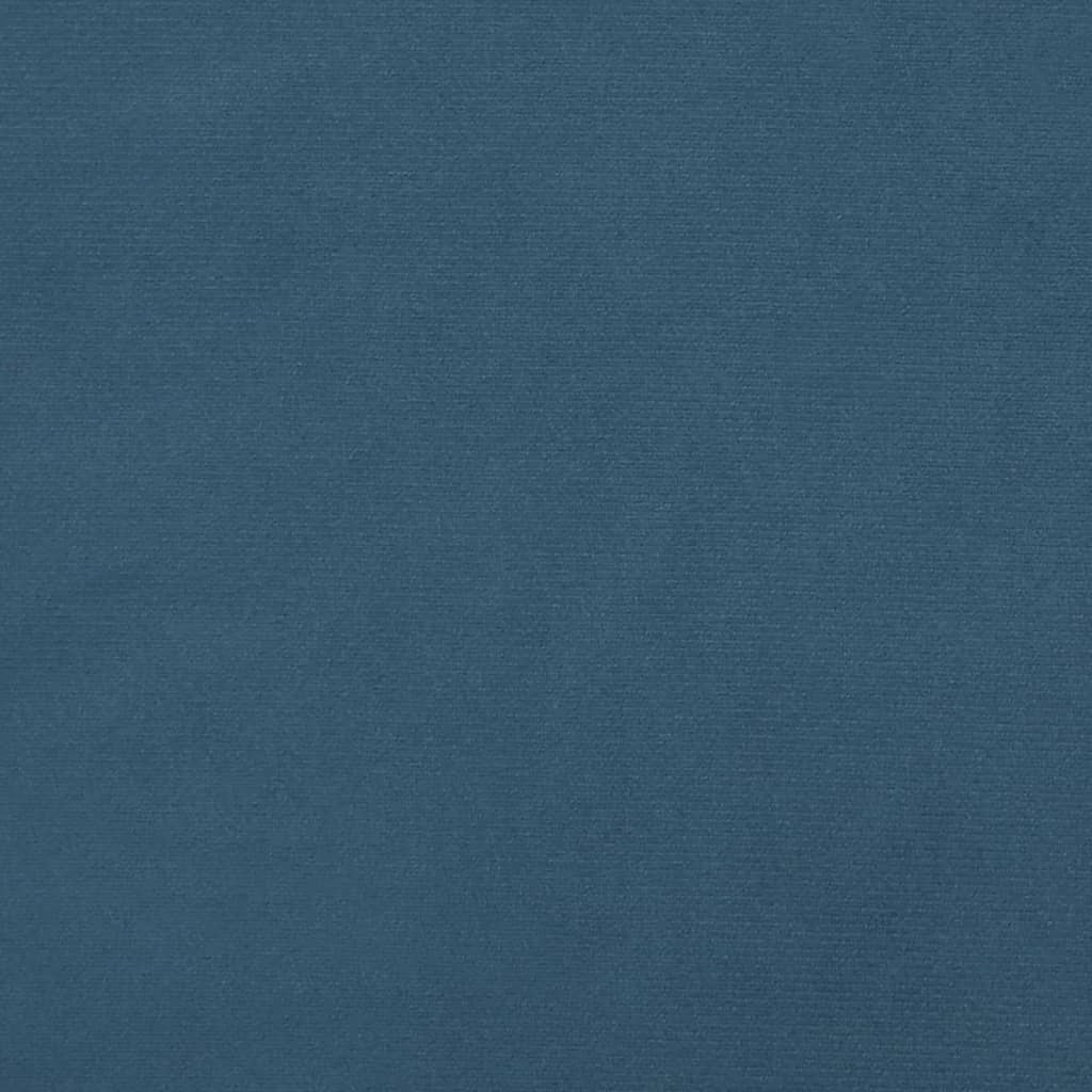 Kopfteil mit Ohren Dunkelblau 83x23x118/128 cm Samt
